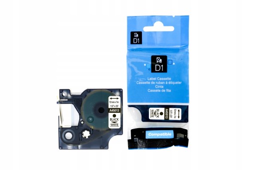 Dymo D1 45013 páska 12mm 7m biela