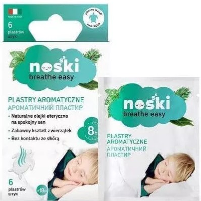 NOSY Aromatické náplasti pre deti PRE POKOJNÝ SPÁNOK, 6 kusov