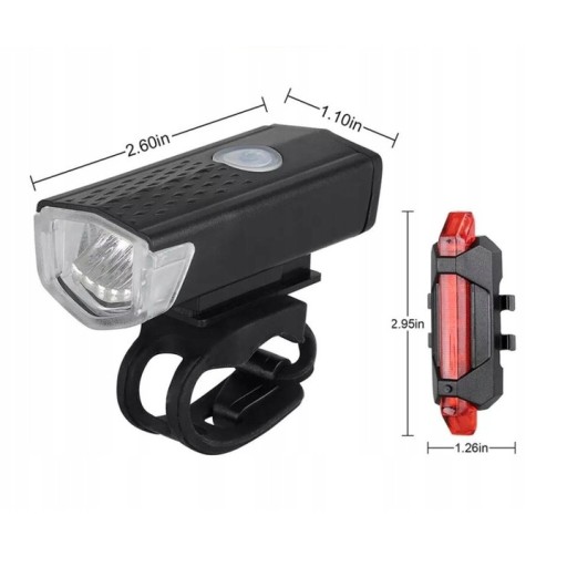LED CYKLISTIKA PREDNÁ + ZADNÁ - VODEODOLNÁ - SET - CE