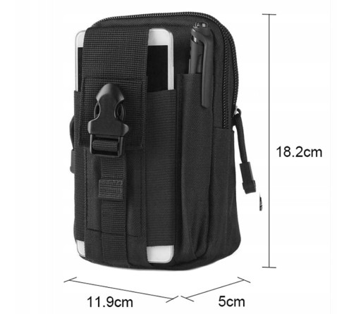 Taška cez pás Commander Organizer Pouch Dokumenty peňaženky na telefón