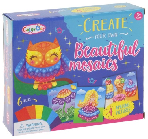 Creative Scrapbook Penová mozaika Brilantná detská sova kvetina