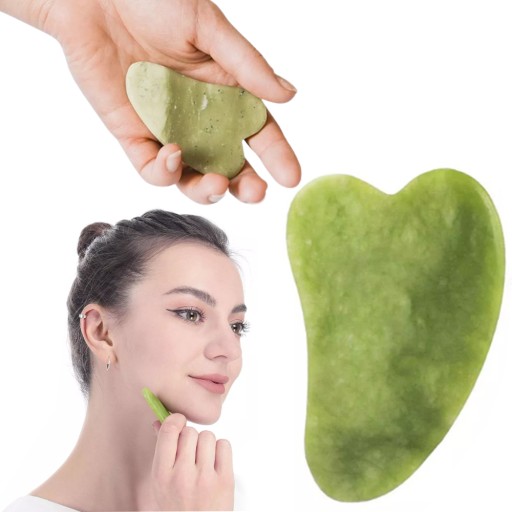JADEITOVÁ MASÁŽNA DOSKA TVÁRE STAROSTLIVOSŤ O PLEŤ JADEITE GUA SHA