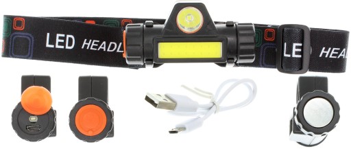 Čelovka s 2 T6 CREE a COB LED zdrojmi