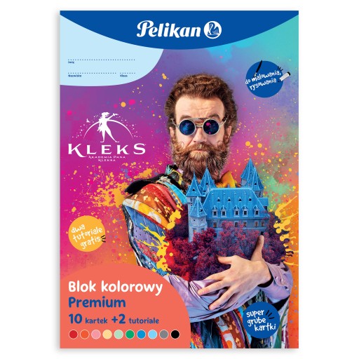 A4 farebný kreatívny blok Kleks Pelikan Pelikan