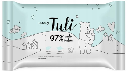 Luba Tuli vlhčené obrúsky pre deti s Aloe 60 kusov