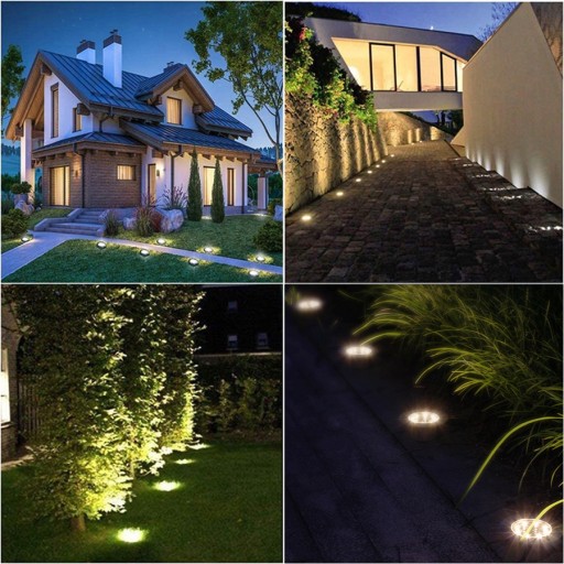 SOLÁRNE LED LAMPY, LED ZEMNÉ LAMPY, 1 kus, ZÁHRADNÉ SVIETIDLÁ