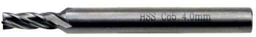 NFPa stopková fréza fi 4 mm HSSCo kobalt DIN 844