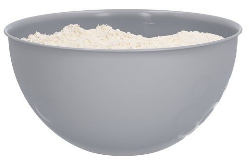 Veľká plastová kuchynská misa, šedá Ø28 cm, šalátové misy na šľahanie, 6l