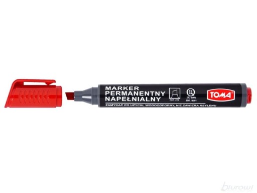 THICK permanentný fix - červený