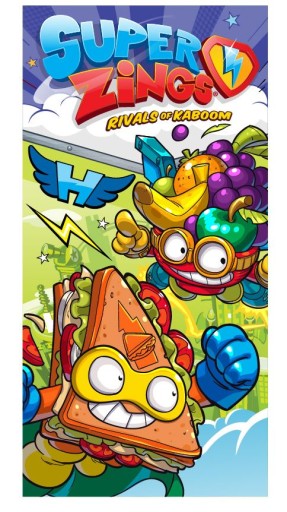 Veľká plážová osuška 70X140 SUPER ZINGS, rýchloschnúca, k bazénu