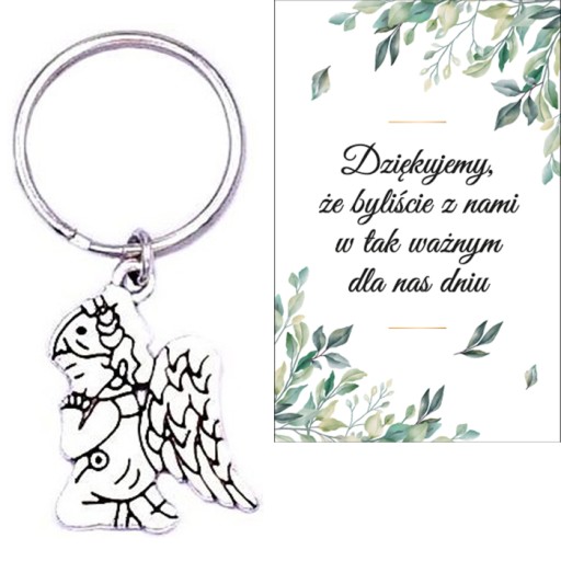 ĎAKUJEME HOSTOM DARČEK SVADOBNÝ ANJEL KĽÚČOVKA SPOMIENKY