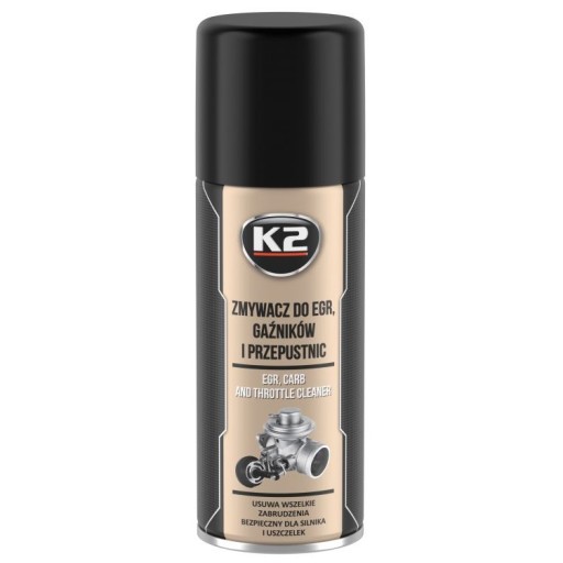 K2 ČISTIČ EGR, KARBURÁTORY, ŠKRTICE, VSTREKOVAČ SPREJ 400ML