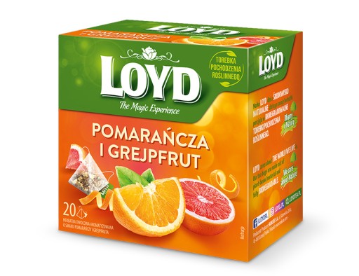 Express Ovocný čaj Pomaranč Grapefruit Kvet ibišteka 20T LOYD