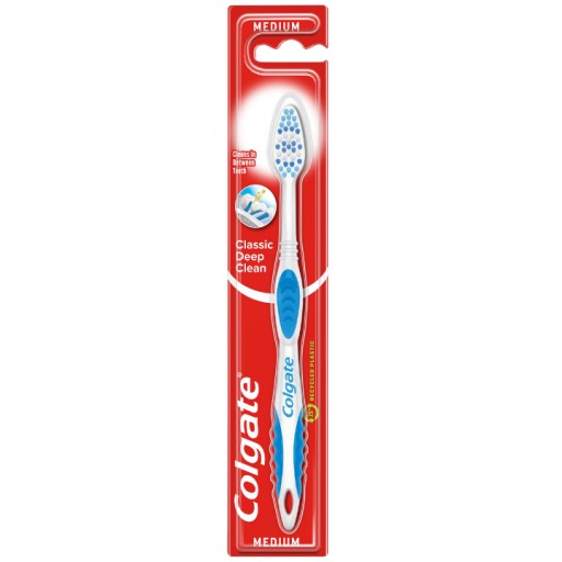 Colgate Classic Deep Clean zubná kefka Medium Medium 6 ks