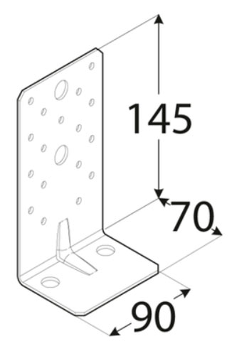 KP8 VYZTUŽENÝ TEPSSKÝ UHOL 145x70x90x2,5