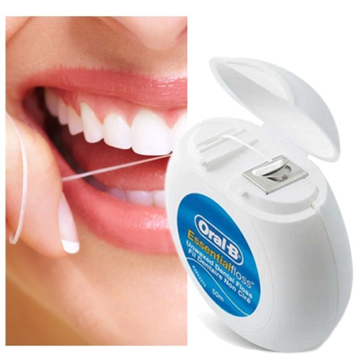 ORAL-B Essential Floss BEZVOSKOVANÁ ZUBNÁ NITE mätová 50m