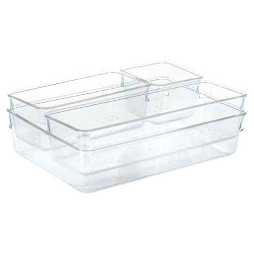 ORGANIZÉR kontajner, boxy na kozmetiku, šperky, štetce, do zásuvky skrinky