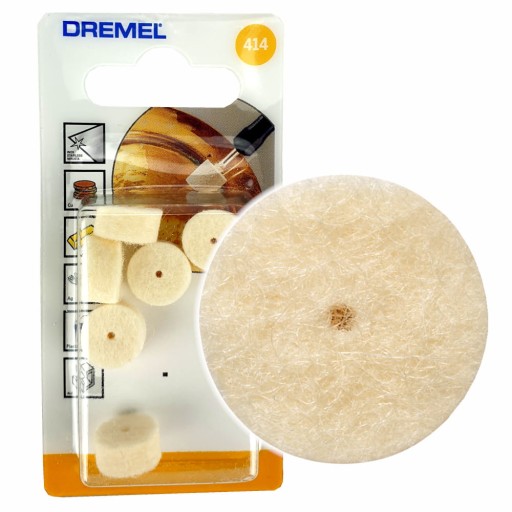 Leštiaci kotúč DREMEL 414 plsť 13,0mm bal. 6 ks + stopka dremel 401