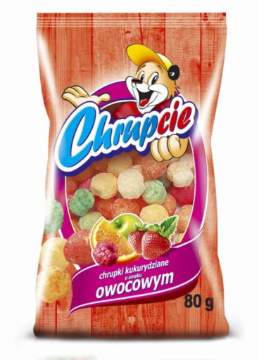 Chrupcie Kukuričné chrumky s príchuťou OVOCIE 80g