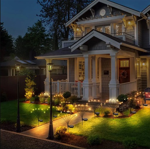 Solárna lampa Púpavové gule Záhradné gule 70cm + Twilight Senzor