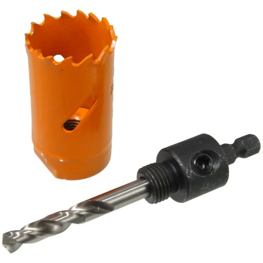 Sada - Bimetalová dierová píla pr. 29 mm + adaptér