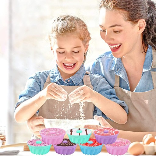 KOLÍČKY NA MUFFINY, MUFFÍNY, SILIKÓNOVÉ KOLÍČKY NA PEČENIE, 12 ks.