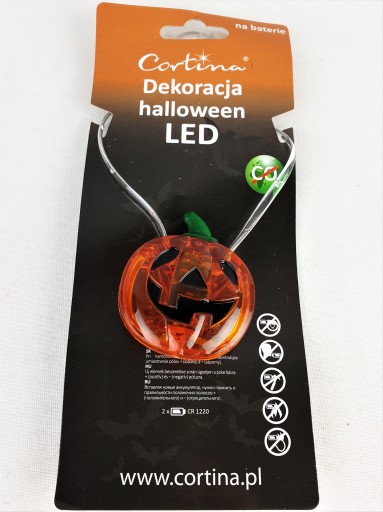 ŽIAREJÚCA DEKORÁCIA PRÍVESKU TEKVICOVÝ HALLOWEEN NÁHRDELNÍK OZDOBA NA BATÉRIU