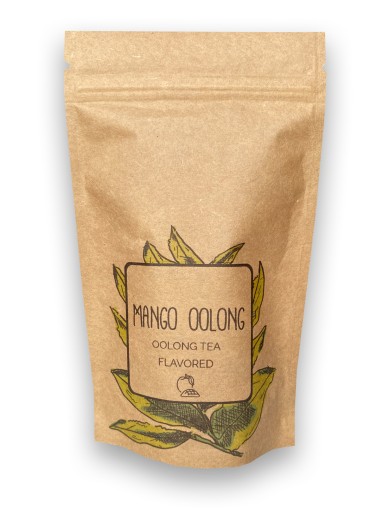 Dobrý zelený čaj OOLONG s príchuťou MANGO lístkov