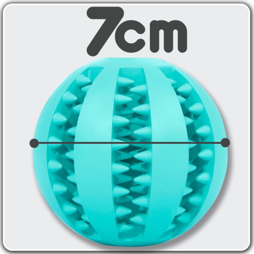 VEĽKÁ LOPTOVÁ PSA CHEETHER LOPTIČKOVÁ HRAČKA GUMOW ŠMAKULA MACHTY 7 cm