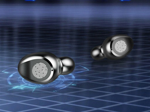 Bezdrôtové Bluetooth športové slúchadlá IN-EAR NA BEHANIE s mikrofónom