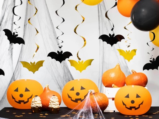 GARLAND BANNER DIEVČANSKÉ TEKVINY ZÁBAVA NA HALLOWEEN ZÁVESNÉ OZDOBY OZDOBY