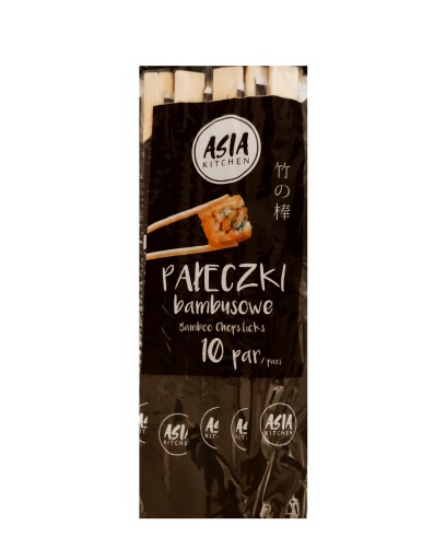 Bambusové paličky na sushi, 10 párov, 21 cm