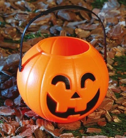 Halloweenske tekvicové vedierko