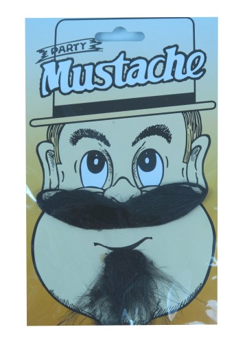 fúzy lepené kovbojské mušketierske fúzy