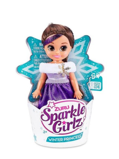 Alltoys Princess Winter Sparkle Girlz malá v kornútku