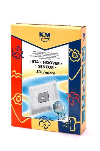FLEXIBILNÉ TAŠKY PRE K&M S31 MIKRO VYSÁVAČ 5 KS