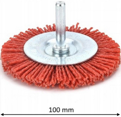BRÚSNA KOTÚČOVÁ KEFA S NYLONOVÝM HRIADEĽOM 75 x 0,3 mm