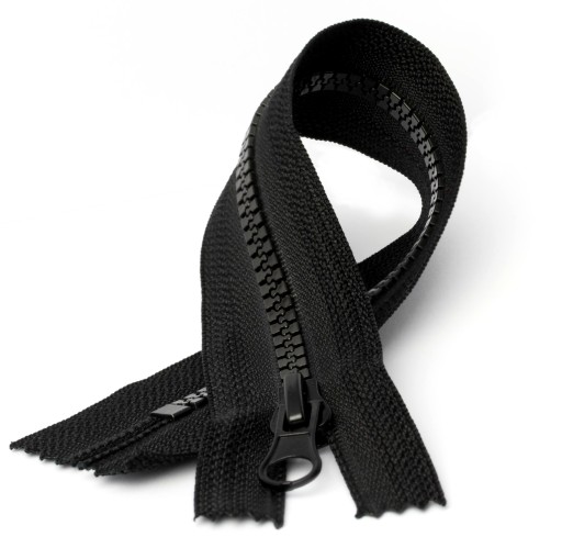 Zipsy 5 kusov 20 cm/30 cm čierne
