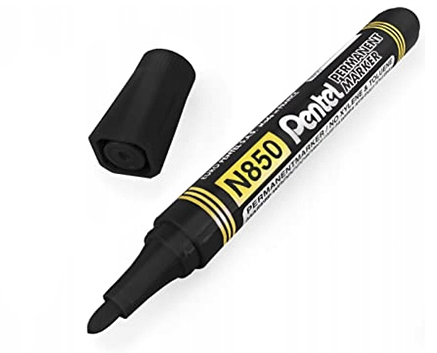 PENTEL N850 PERMANENTNÝ ZNAČOVAČ okrúhly ČIERNA