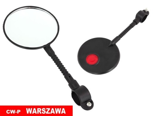 Zrkadlo na bicykel s kĺbom a odrazkou