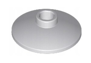 LEGO Disc Plate Radar 2x2 10 dielikov J. Sivá Svetlomodrastá sivá 4211512 4740
