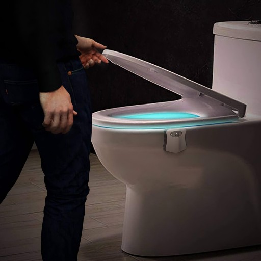 LED LAMPA PRE WC, SENZOR POHYBU A SVETLA