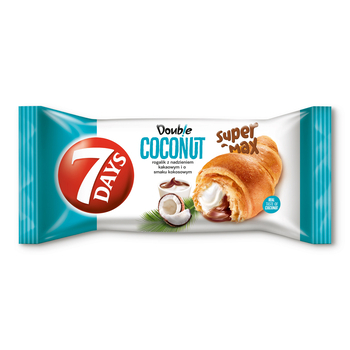 4x 110g 7DAYS Max Double croissant kokosové kakao