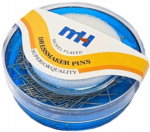 Krajčírske špendlíky 35mm v krabičke so špongiou