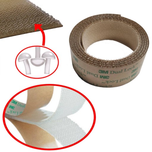 Priemyselný suchý zips 2,5x50cm s lepidlom 3M Dual Lock