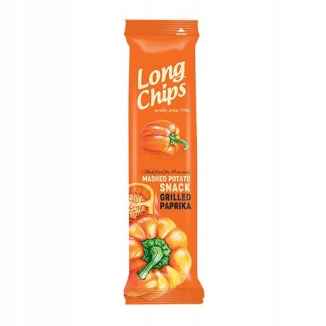 LONG CHIPS zemiakové lupienky gril paprika 75g