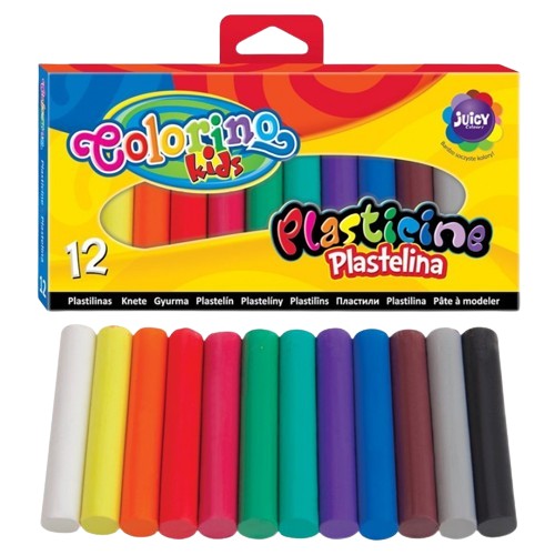 Plastelína 12 farieb colorino 13307PTR/1/13291PTR