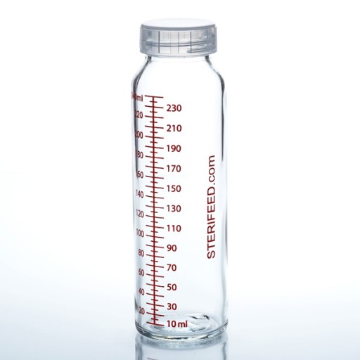 Sklenená dojčenská fľaša 240ml 1x