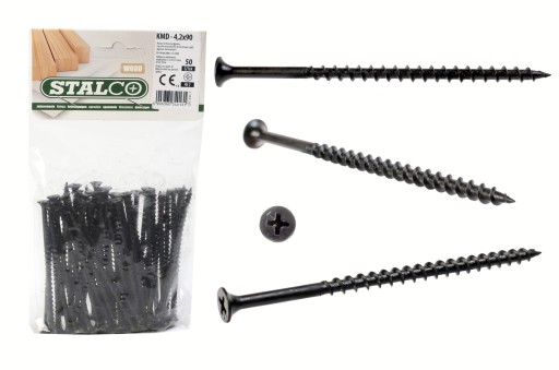 Skrutky do dreva 4,2x90mm fosfátované – 50 ks.