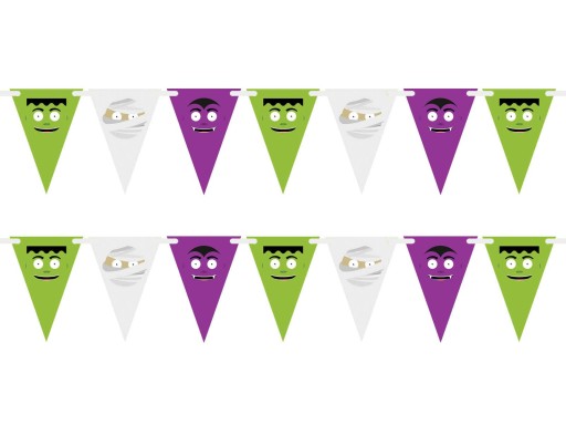 Halloween banner Monsters 500cm girlanda